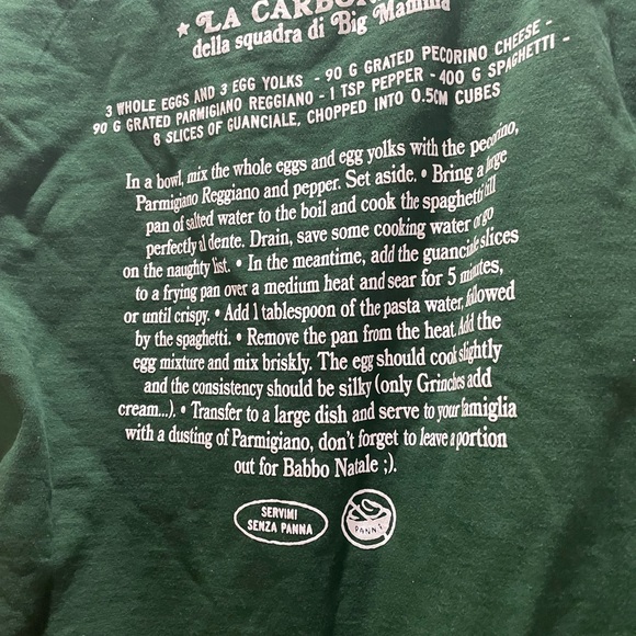 Unisex Everpress Pasta Baby Christmas themed sweatshirt, size M. - Picture 7 of 7